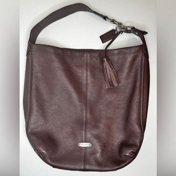 Coach Handbags - Coach Park Avery F23309 Hobo Shoulder Bag Pebbled Leather Brown